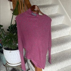 Wooden Ships Mohair Wool Slouchy Pink Sweater